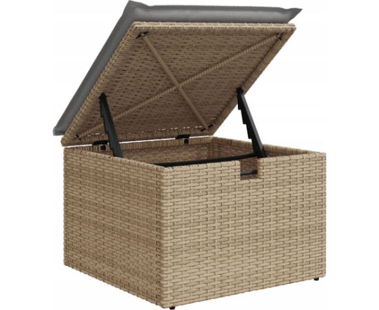 vidaXL 6-częściowy zestaw sof ogrodowych z poduszkami beżowy polirattan Dārza mēbeļu komplekti