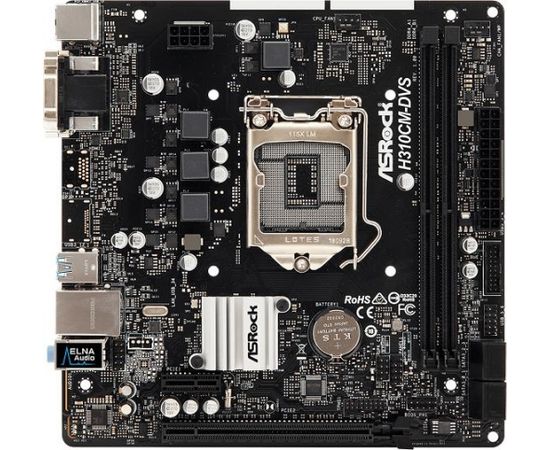 ASRock H310CM-DVS , INTEL H310 Series, LGA1151, supports DDR4 2666, 4 x SATA3