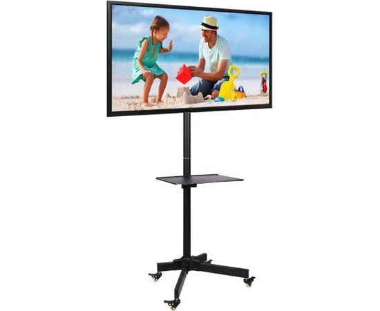 Techly Mobile stand for TV LCD/LED/Plasma 23''-55'' 25kg VESA tilting with shelf