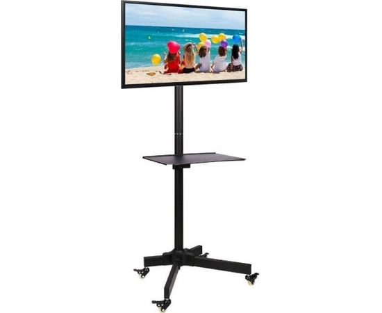 Techly Mobile stand for TV LCD/LED/Plasma 19''-37'' 20kg VESA tilting with shelf