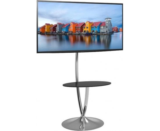 Techly Floor stand for TV LCD/LED/Plasma 32''-70'' 68kg VESA adjustable w/ shelf