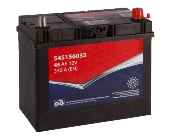 AD 45Ah 330A (EN) 238x129x227 12V Startera akumulatoru baterija