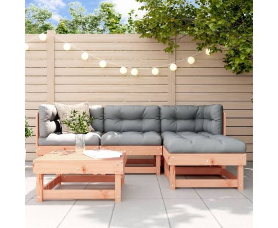 vidaXL 5-częściowy zestaw mebli ogrodowych, lite drewno daglezjowe Dārza mēbeļu komplekti