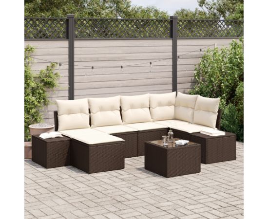 vidaXL 6 Częściowy Zestaw Sof Ogrodowych z Poduszkami Szary Rattan Polietylenowy Dārza mēbeļu komplekti