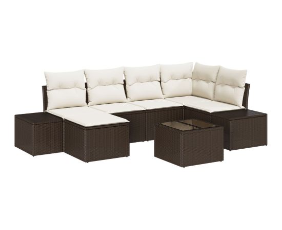 vidaXL 6 Częściowy Zestaw Sof Ogrodowych z Poduszkami Szary Rattan Polietylenowy Dārza mēbeļu komplekti