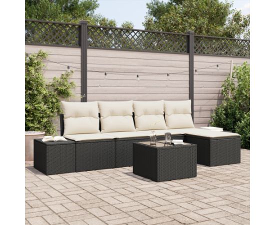 vidaXL 5-częściowy zestaw sof ogrodowych z poduszkami brązowym polirattanem Dārza mēbeļu komplekti