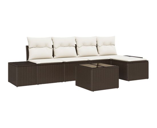 vidaXL Zestaw sof ogrodowych 5-częściowy z poduszkami szary polirattan Dārza mēbeļu komplekti