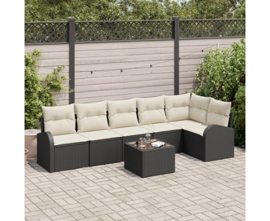 vidaXL Zestaw sof ogrodowych  6 części z poduszkami brązowy polirattan Dārza mēbeļu komplekti