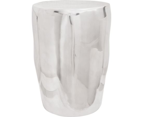 Vidaxl Hoker Srebrny 33x33x45 cm Aluminium Virtuves krēsli