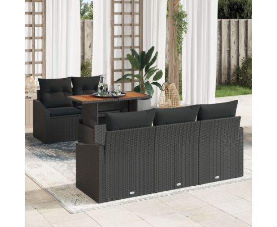 vidaXL Zestaw 4 Ciemnoszary Rattan, Stal, Tkanina Średni Modułowy Dārza mēbeļu komplekti