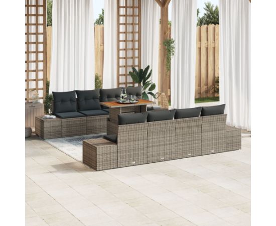 vidaXL Zestaw sof ogrodowych Zestaw 7 Brązowy Rattan Dārza mēbeļu komplekti