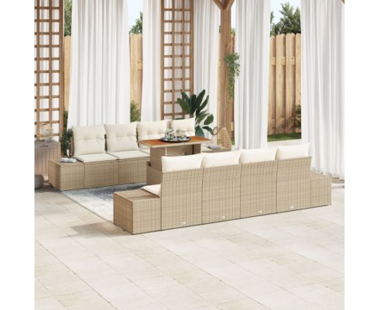 vidaXL Zestaw sof ogrodowych 7 elementów Beżowy i kremowy Dārza mēbeļu komplekti