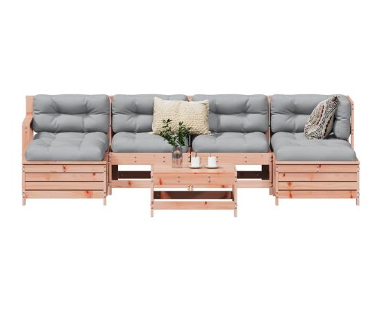 vidaXL 7-częściowy zestaw wypoczynkowy do ogrodu, lite drewno daglezjowe Dārza mēbeļu komplekti