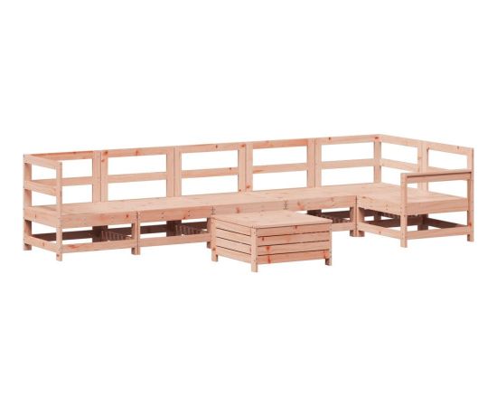 vidaXL 7-częściowy zestaw wypoczynkowy do ogrodu, lite drewno daglezjowe Dārza mēbeļu komplekti