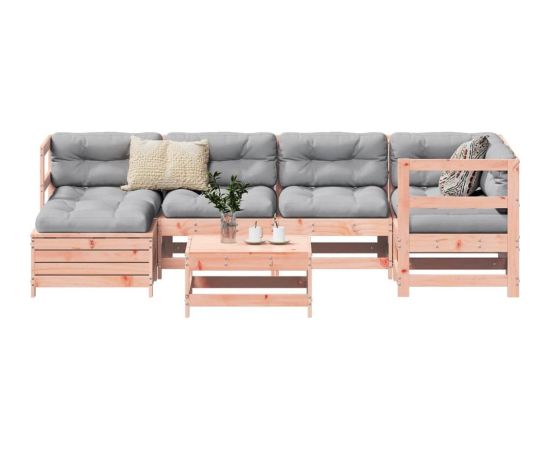 vidaXL 7-częściowy zestaw wypoczynkowy do ogrodu, lite drewno daglezjowe Dārza mēbeļu komplekti