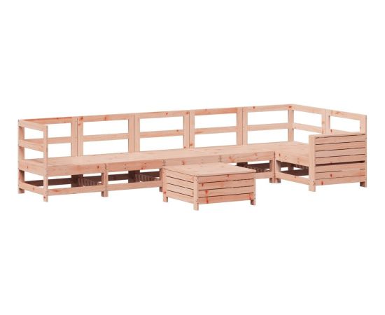 vidaXL 7-częściowy zestaw wypoczynkowy do ogrodu, lite drewno daglezjowe Dārza mēbeļu komplekti