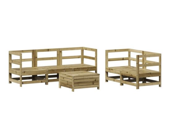 vidaXL 6-cz. zestaw wypoczynkowy do ogrodu, impregnowana sosna Dārza mēbeļu komplekti