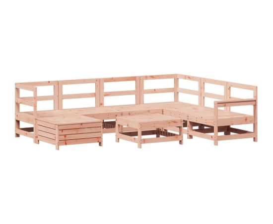 vidaXL 8-częściowy zestaw wypoczynkowy do ogrodu, lite drewno daglezjowe Dārza mēbeļu komplekti