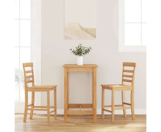 vidaXL Hokery barowe 2 szt. Naturalne drewno lite guma Кухонные стулья