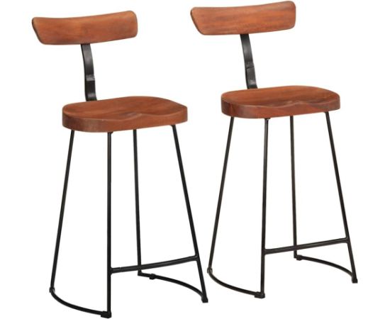 vidaXL Hokery barowe 2 szt. 49x43x88 cm Drewno lite Mango Кухонные стулья