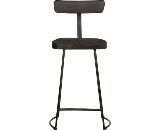 vidaXL Hokery barowe 2 szt. Czarny 49x43x88 cm Drewno lite Mango Кухонные стулья