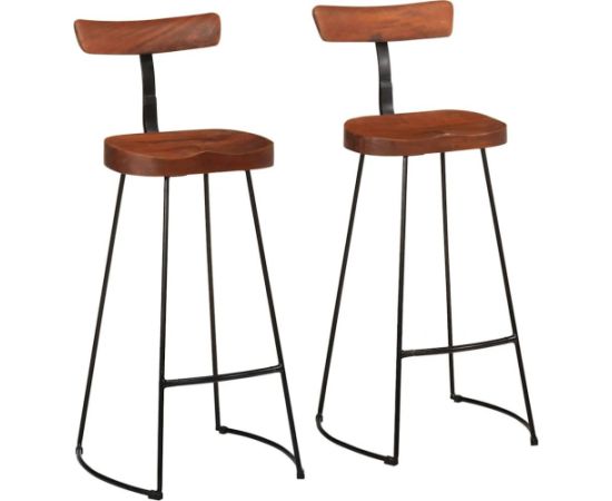 vidaXL Hokery barowe 2 szt. 49x43x103 cm Drewno lite Mango Virtuves krēsli