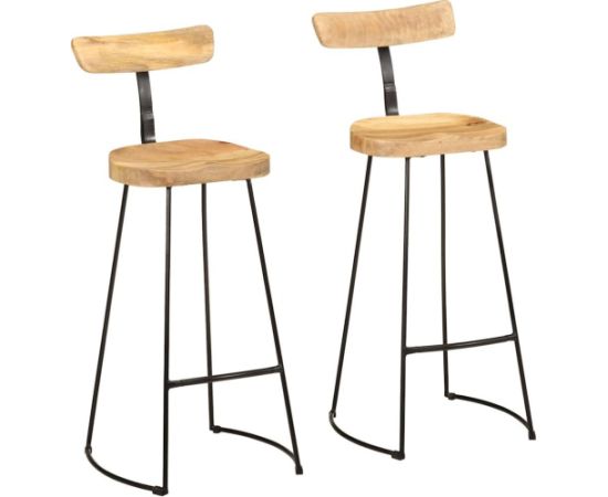 vidaXL Hokery barowe 2 szt. 49x43x103 cm Drewno lite Mango Кухонные стулья