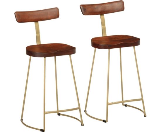 vidaXL Hokery barowe 2 szt. 49x43x88 cm Drewno lite Mango Кухонные стулья