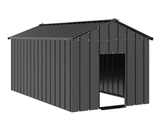 vidaXL Buda dla psa z dachem, 114x202x101 cm, stal galwanizowana Guļvieta mājdzīvniekiem