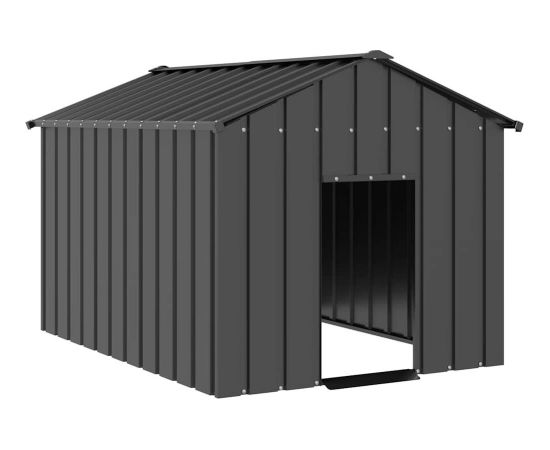 vidaXL Buda dla psa z dachem, 113x153x101 cm, stal galwanizowana Guļvieta mājdzīvniekiem