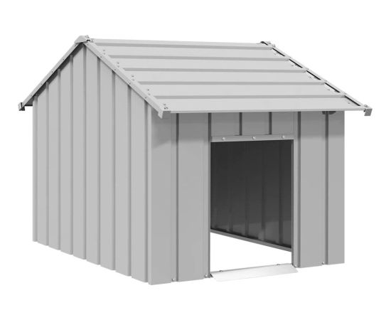 vidaXL Buda dla psa z dachem, 83x130x85 cm, stal galwanizowana Guļvieta mājdzīvniekiem