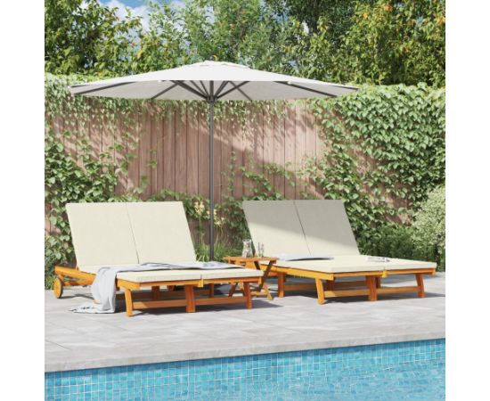 vidaXL Leżak słoneczny Zestaw 2 Шезлонги и пляжные стулья