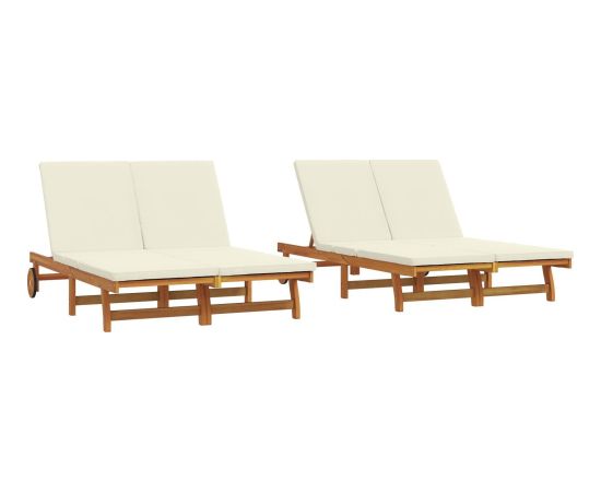 vidaXL Leżak słoneczny Zestaw 2 Шезлонги и пляжные стулья