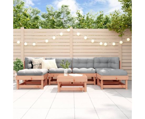 VidaXL 7-cz. zestaw mebli ogrodowych, lite drewno daglezjowe Dārza mēbeļu komplekti