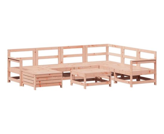 Vidaxl 8-cz. zestaw wypoczynkowy do ogrodu, lite drewno daglezjowe Dārza mēbeļu komplekti