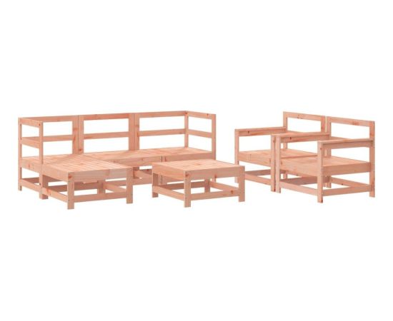 Vidaxl 7-cz. zestaw mebli ogrodowych, lite drewno daglezjowe Dārza mēbeļu komplekti