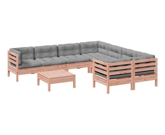 Vidaxl 9-cz. zestaw wypoczynkowy do ogrodu, z poduszkami, daglezja Dārza mēbeļu komplekti