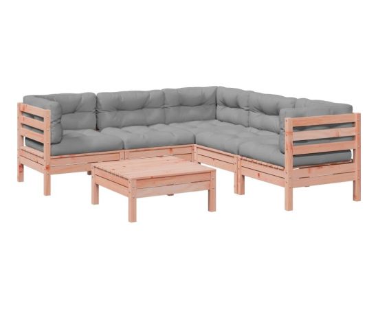 Vidaxl 6-cz. zestaw wypoczynkowy do ogrodu, z poduszkami, daglezja Dārza mēbeļu komplekti