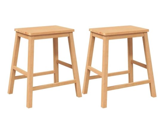 vidaXL Krzesła barowe 2 szt. lite drewno guma Кухонные стулья