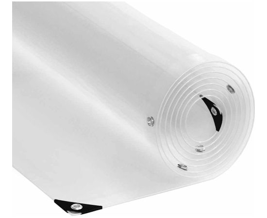 vidaXL Przezroczysta plandeka z oczkami 1x8 m PVC Jaunumi -Dārzam