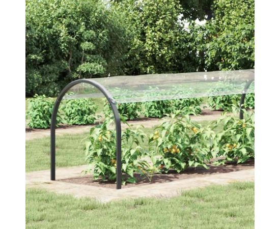 vidaXL Przezroczysta plandeka z oczkami 1x8 m PVC Jaunumi -Dārzam