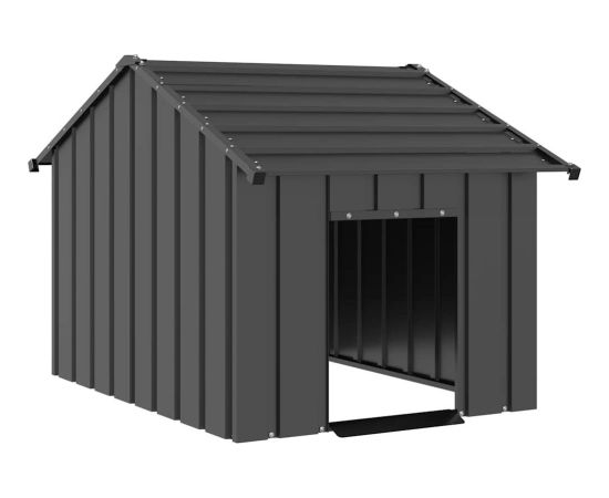 vidaXL vidaXL Buda dla psa z dachem, 83x130x85 cm, stal galwanizowana Guļvieta mājdzīvniekiem