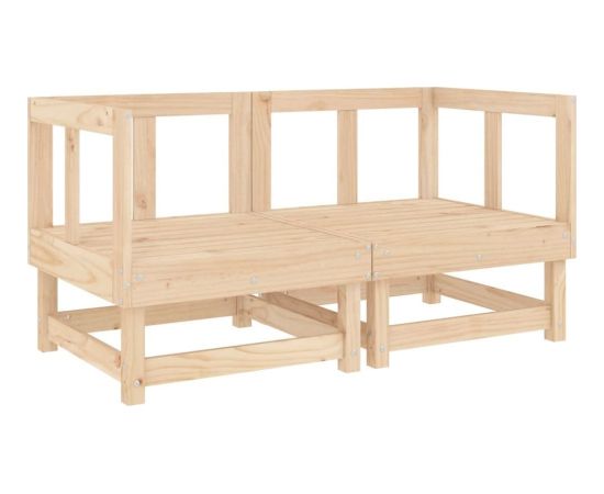 vidaXL 11- częściowy zestaw mebli ogrodowych, lite drewno sosnowe Dārza mēbeļu komplekti