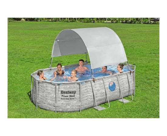 Bestway Zadaszenie do basenu naziemnego, białe Jaunumi - Sports