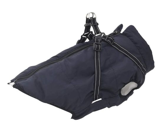 vidaXL vidaXL Płaszcz dla psa z szelkami, wodoodporny, granatowy, 3XL Citas preces