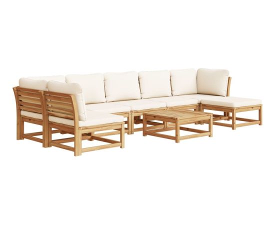 vidaXL 8-cz. zestaw wypoczynkowy do ogrodu, z poduszkami, akacja Dārza mēbeļu komplekti