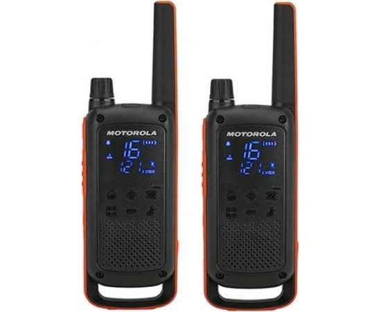 Motorola TLKR T82 Twin-pack rācijas Twin Pack - Red / Black