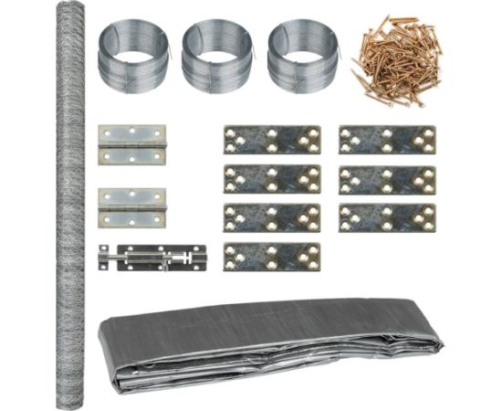 vidaXL vidaXL Kurnik, 268x100x190 cm, metalowy Citas preces