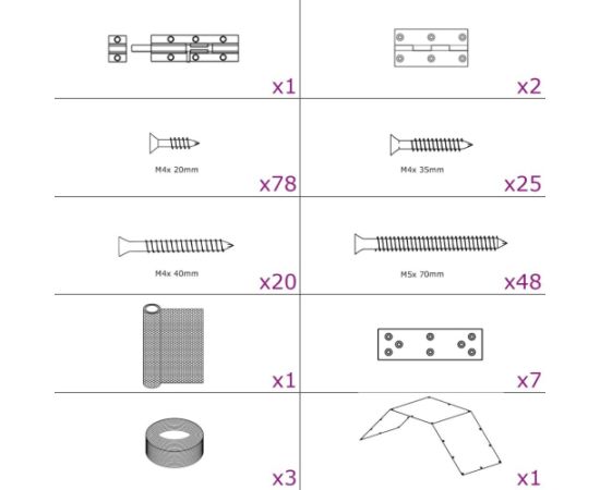 vidaXL vidaXL Kurnik, 268x100x190 cm, metalowy Citas preces