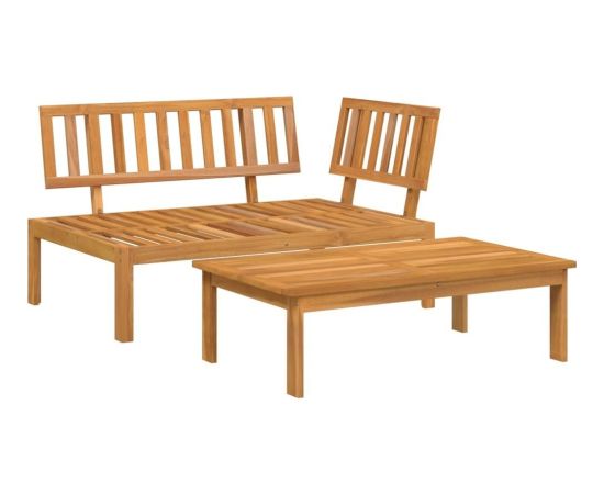 vidaXL Sofa ogrodowa i stolik z deseczek, lite drewno akacjowe Dārza mēbeļu komplekti
